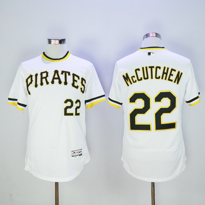 Men Pittsburgh Pirates #22 Mccutchen White Elite  MLB Jerseys->pittsburgh pirates->MLB Jersey